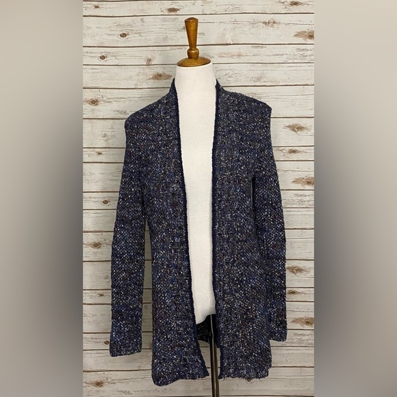Coldwater Creek speckled open front cardigan sweater - Picture 1 of 5